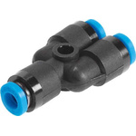 Festo QS Series Y Tube-to-Tube Adaptor, Tube-to-Tube Connection Style, 133037