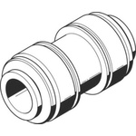 Festo CQ Series Straight Tube-to-Tube Adaptor, Push In 28 mm to Push In 28 mm, Tube-to-Tube Connection Style, 194586
