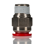 Norgren Pneufit C Series Straight Threaded Adaptor, Push In 16 mm to R 1/2, Threaded-to-Tube Connection Style