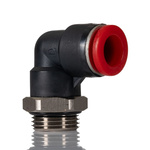 Norgren Pneufit C Series Swivel Elbow, Push In 10 mm to G 3/8 Female, Threaded-to-Tube Connection Style, Pneufit