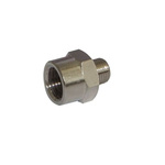 Norgren 15 Series Straight Fitting, R 1/4 Male to G 1/2 Female, Threaded Connection Style