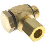 RS PRO 13550 Series Threaded, Tube Fitting, 1/4 in Male Inlet Port x 6mm Tube Outlet Port