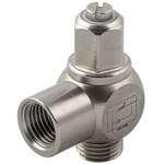 RS PRO 66070 Series Threaded Flow Regulator, 1/4 in Male Inlet Port, 1/4in Tube Inlet Port x 1/4 in Female Outlet Port