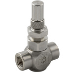 RS PRO 66085 Series Threaded Flow Regulator, 1/2 in Female Inlet Port, 1/2in Tube Inlet Port x 1/2 in Female Outlet Port