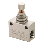 RS PRO QSC Series Threaded Flow Controller, 1/4 in Female Inlet Port