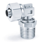 SMC KFG Series Elbow Fitting, Push In 4 mm, Tube-to-Tube Connection Style