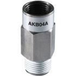 Inline check valve Rc3/8 female to R3/8 male, free flow from male to female