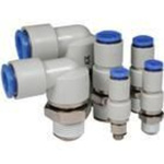 Rotary fitting male connector 6mm to M6