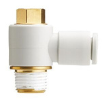 Fitting universal male elbow 8mm to 3/8 uni thread