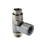 Norgren PNEUFIT 10 Series Straight Threaded Adaptor, G 1/8 Male to G 1/8 Female, Threaded-to-Tube Connection Style