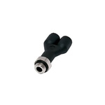 LF 3000 Series Push-in Fitting, 4 mm to M5 x 0.8 Male, Tube-to-Port Connection Style, 3158 04 19