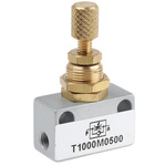 Norgren T1000 Series Threaded Flow Regulator, M5 Female Inlet Port x M5 Female Outlet Port