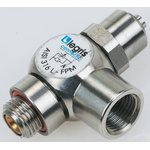 Legris 7810 Series Threaded Flow Regulator, G 1/4 Male Inlet Port x G 1/4 Male Outlet Port