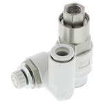 SMC ASP Series Threaded Flow Regulator, R 3/8 Male Inlet Port x 8mm Tube Outlet Port