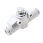 SMC AS Series Tube Flow Controller, 8mm Tube Inlet Port x 8mm Tube Outlet Port