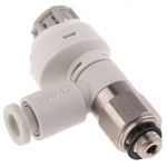 SMC AS Series Threaded Speed Controller, M5 x 0.8 Male Inlet Port x 4mm Tube Outlet Port