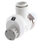 SMC AS Series Threaded Speed Controller, R 1/4 Male Inlet Port x 8mm Tube Outlet Port
