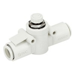 SMC AS Series Tube Speed Controller, 4mm Tube Inlet Port x 4mm Tube Outlet Port