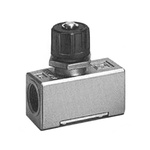 SMC AS Series Threaded Speed Controller, Rc 1/4 Inlet Port x Rc 1/4 Outlet Port