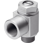 Festo GRLA Series Threaded Exhaust Valve, G 1/2 Female Inlet Port x G 1/2 Male Outlet Port, 151179