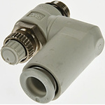 SMC AS Series Threaded Flow Regulator x 8mm Tube Outlet Port