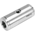 Festo VZQA-C-M22U-25-GG-V4V4S1-4 Series Threaded Pinch Valve, G 1/8 Female Inlet Port x G 1/8 Female Outlet Port,