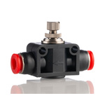 Norgren Pneufit C Series Tube In-line Regulator, Push In 6mm Tube Inlet Port x Push In 6mm Tube Outlet Port