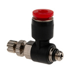 Norgren Pneufit C Series Threaded In-line Regulator, M5 Inlet Port, Push In 4mm Tube Inlet Port x Push In 4 mm Tube