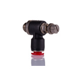 Norgren Pneufit C Series Threaded In-line Regulator, Push In 6mm Tube Inlet Port x Push In 6mm Tube Outlet Port