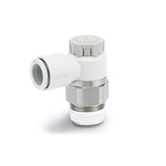 SMC AS Series Threaded Flow Controller, M5 x 0.8 Inlet Port, 3mm Tube Inlet Port x 5/32in Tube Outlet Port