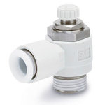 SMC AS Series Speed Controller, R 1/4 Inlet Port x 8mm Tube Outlet Port