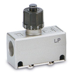 SMC AS Series Threaded Speed Controller, G 1/4 Inlet Port x G 1/4 Outlet Port