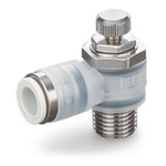 SMC AS Series Threaded Speed Controller, M5 Inlet Port, M5 x 0.8mm Tube Inlet Port x 4mm Tube Outlet Port