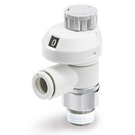 SMC AS Series Threaded Speed Controller, R 1/4 Male Inlet Port, 8mm Tube Inlet Port x G 1/8 Male Outlet Port x 8mm Tube