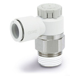 SMC AS Series Threaded Fitting, UNI 1/8 Male Inlet Port x 4mm Tube Outlet Port, SERIE AS