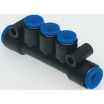 SMCKM 3 Outlet Manifold Push In 10 mm Push In 8 mm