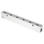 Legris3311 6 Outlet Manifold, G 3/8 G 1/4