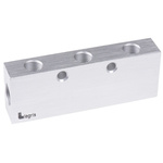 Legris3313 6 Outlet Manifold, G 3/8 G 1/4