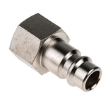 RS PRO Steel Male Pneumatic Quick Connect Coupling, G 1/4 Female Threaded