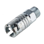 RS PRO Steel Male Pneumatic Quick Connect Coupling, G 3/8 Male Threaded