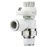 SMC AS Series Threaded Speed Controller, M5 x 0.8 Male Inlet Port x 2mm Tube Outlet Port