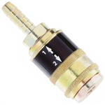 PCL Steel Male Pneumatic Quick Connect Coupling, 8mm Hose Barb