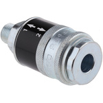 PCL Steel Female Pneumatic Quick Connect Coupling, R 1/4 Male Threaded
