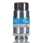 PCL Steel Female Pneumatic Quick Connect Coupling, Rp 1/4 Female Threaded