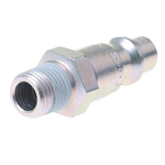 CEJN Steel Male Pneumatic Quick Connect Coupling, R 1/8 Male Threaded