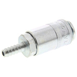 PCL Steel Male Pneumatic Quick Connect Coupling, 7mm Hose Barb
