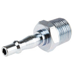 PCL Steel Male Pneumatic Quick Connect Coupling, R 1/2 Male Threaded