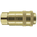 PCL Steel Female Pneumatic Quick Connect Coupling, Rp 3/8 Female Threaded