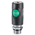 PREVOST Composite Body Male Safety Quick Connect Coupling, G 3/8 Male Threaded