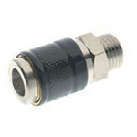 RS PRO Brass Female Quick Air Coupling, G 1/8 Male Threaded